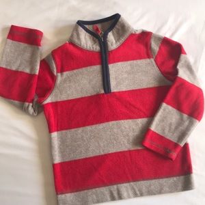 Toddler striped fleece jacket